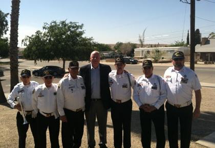 Supervisor Couch and Associated Veterans of Kern County Honor Guard